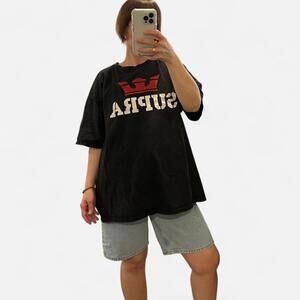 Supra Logo Graphic Tee Black Streetwear Skate T-Shirt